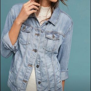 Anthropologie Pilcro Boyfriend Denim Trucker